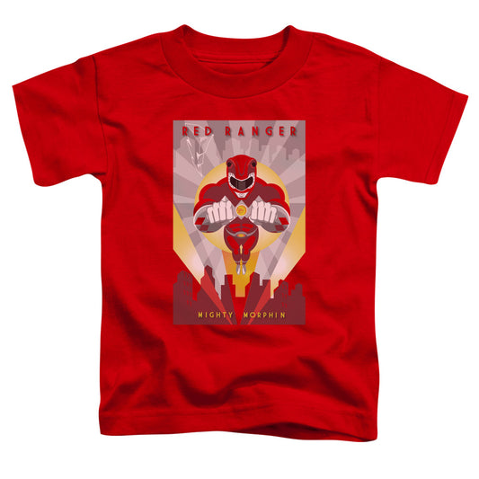 Power Rangers Red Deco Toddler Kids Youth T Shirt Red