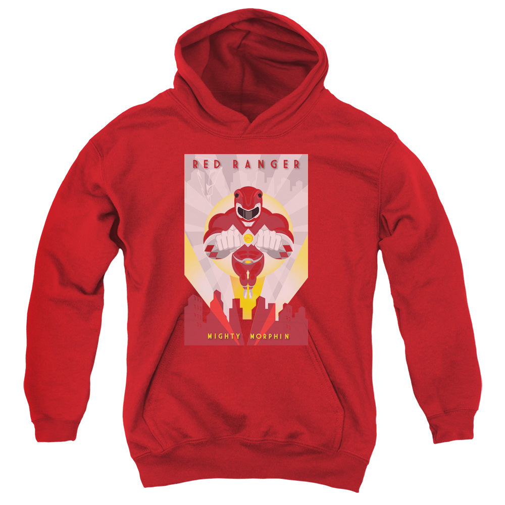 Power Rangers Red Deco Kids Youth Hoodie Red