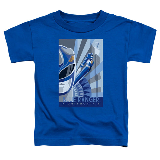 Power Rangers Blue Ranger Deco Toddler Kids Youth T Shirt Royal Blue