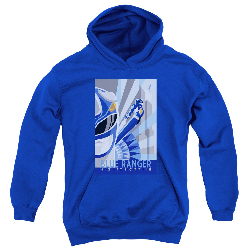 Power Rangers Blue Ranger Deco Kids Youth Hoodie Royal Blue