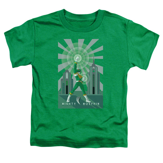 Power Rangers Green Ranger Deco Toddler Kids Youth T Shirt Kelly Green