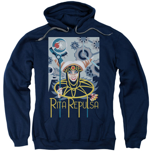 Power Rangers Rita Deco Mens Hoodie Navy Blue