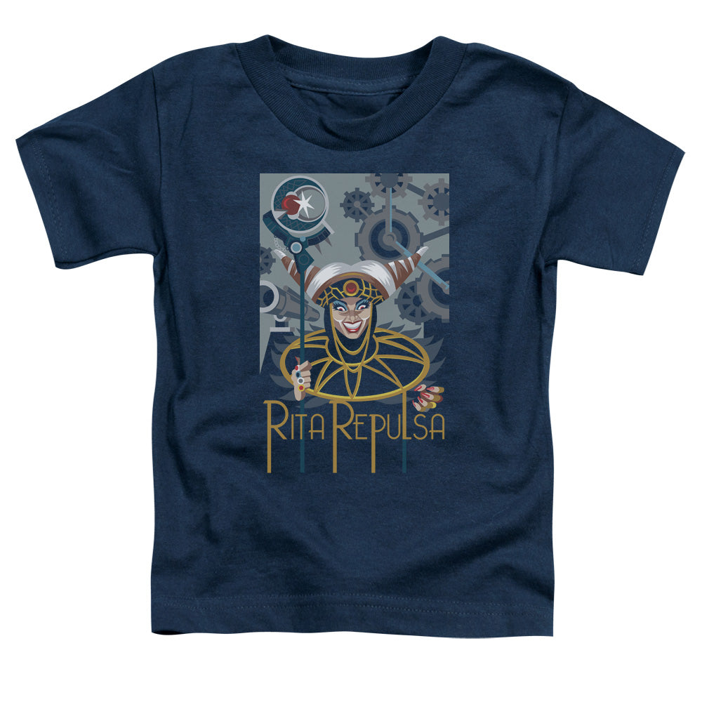 Power Rangers Rita Deco Toddler Kids Youth T Shirt Navy Blue