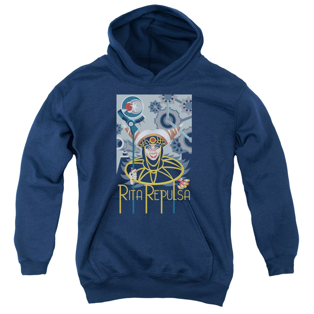 Power Rangers Rita Deco Kids Youth Hoodie Navy Blue