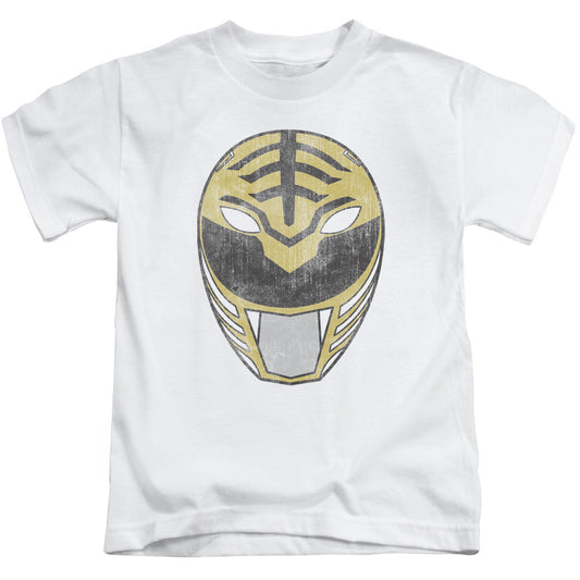 Power Rangers White Ranger Mask Juvenile Kids Youth T Shirt White