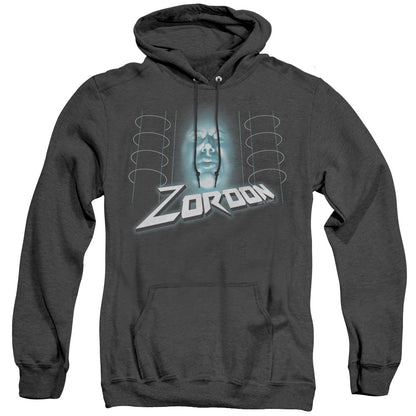 Power Rangers Zordon Mens Heather Hoodie Black Officially Licensed