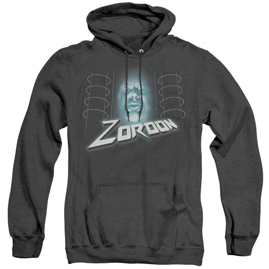 Power Rangers Zordon Mens Heather Hoodie Black Officially Licensed