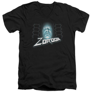 Power Rangers Zordon Mens Slim Fit V-Neck T Shirt Black