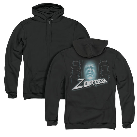 Power Rangers Zordon Back Print Zipper Mens Hoodie Black