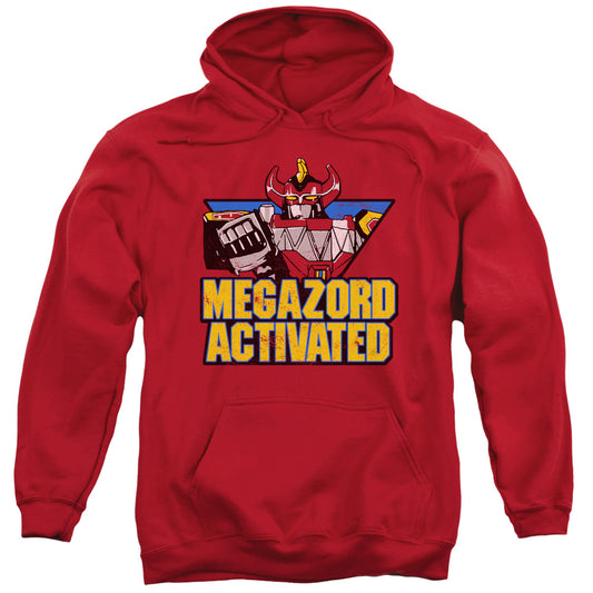 Power Rangers Megazord Activated Mens Hoodie Red