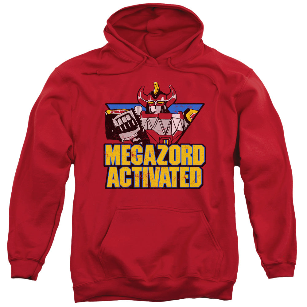 Power Rangers Megazord Activated Mens Hoodie Red