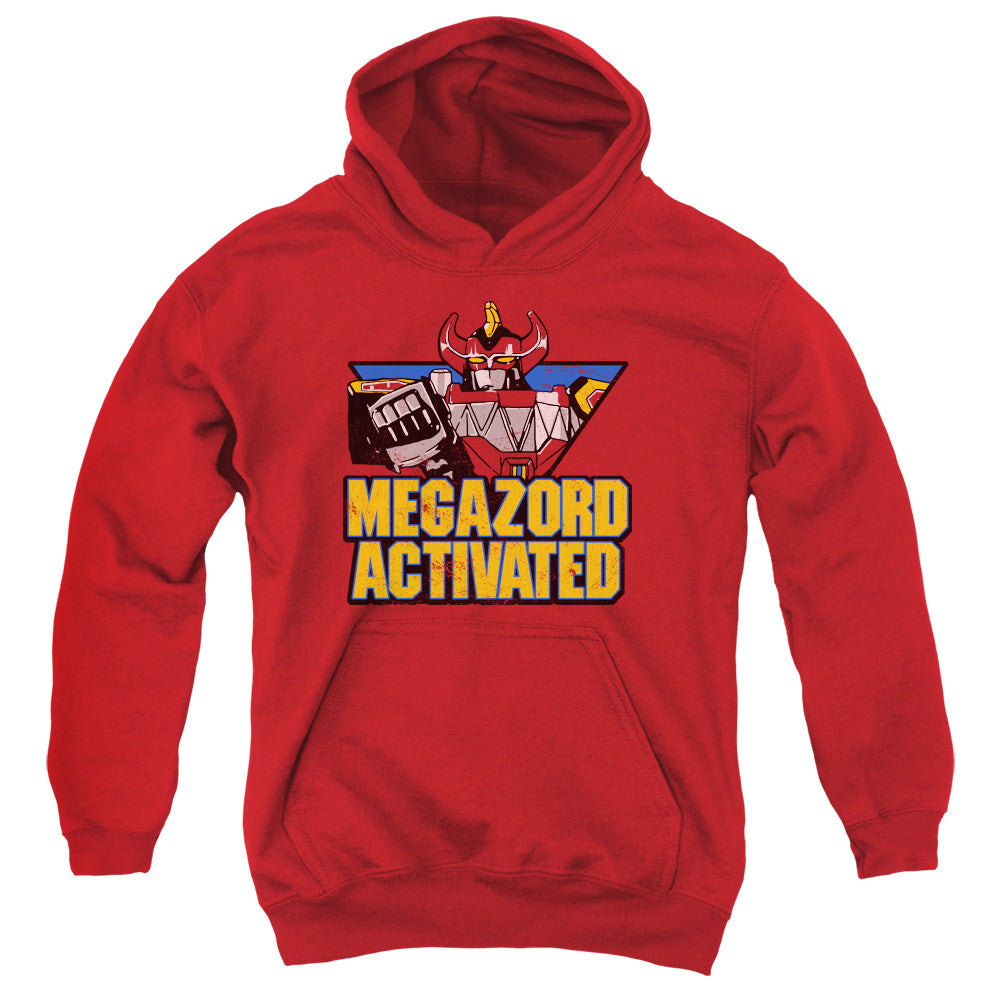 Power Rangers Megazord Activated Kids Youth Hoodie Red