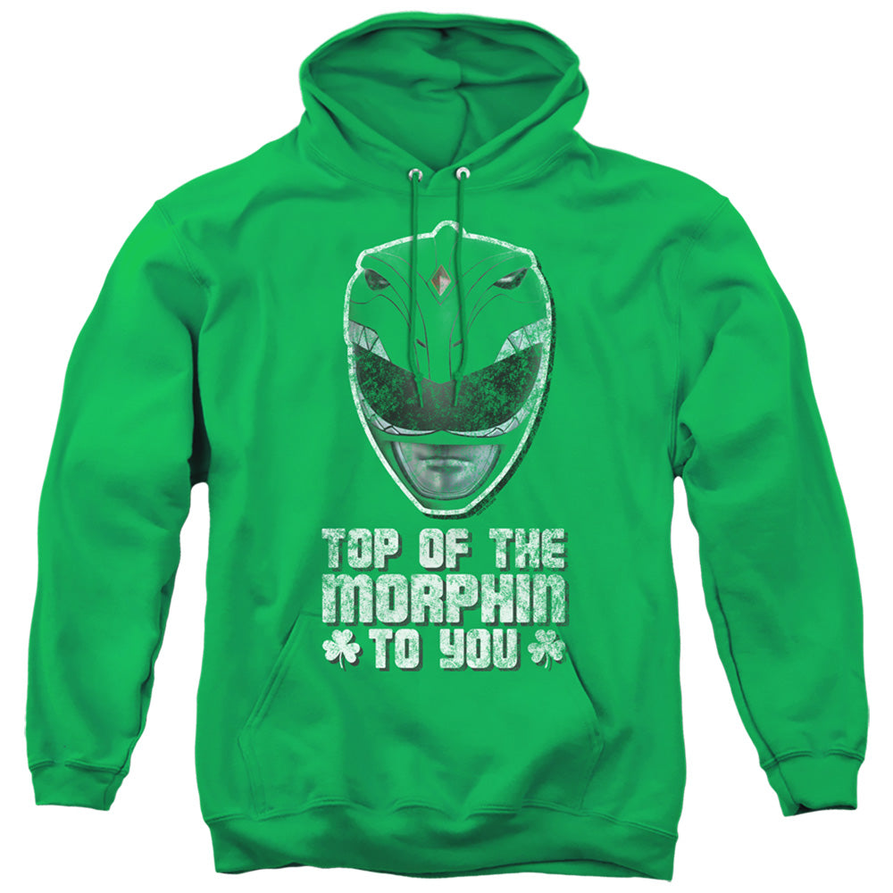 Power Rangers Top Of The Morphin To You Mens Hoodie Kelly Green