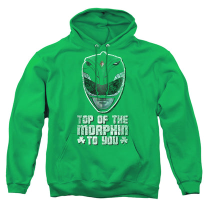 Power Rangers Top Of The Morphin To You Mens Hoodie Kelly Green