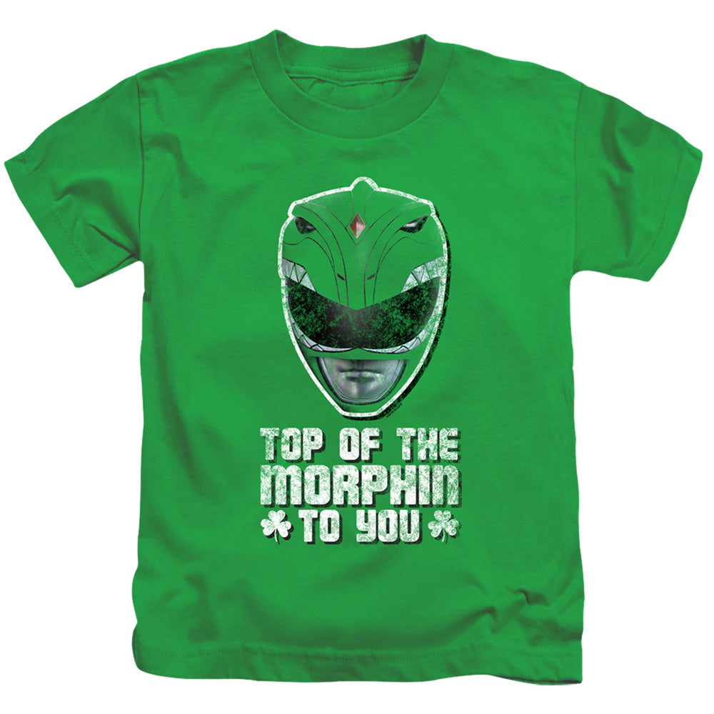 Power Rangers Top Of The Morphin To You Juvenile Kids Youth T Shirt Kelly Green