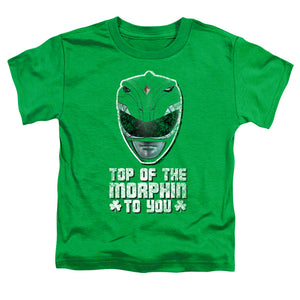Power Rangers Top Of The Morphin To You Toddler Kids Youth T Shirt Kelly Green