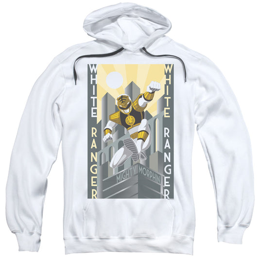 Power Rangers White Ranger Duo Mens Hoodie White