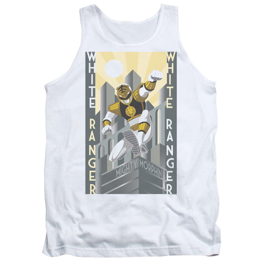 Power Rangers White Ranger Duo Mens Tank Top Shirt White