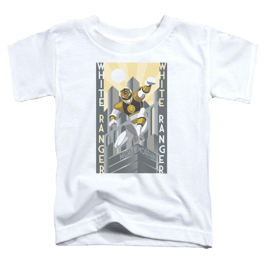 Power Rangers White Ranger Duo Toddler Kids Youth T Shirt White