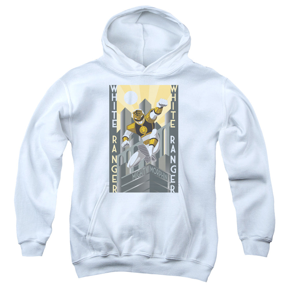 Power Rangers White Ranger Duo Kids Youth Hoodie White