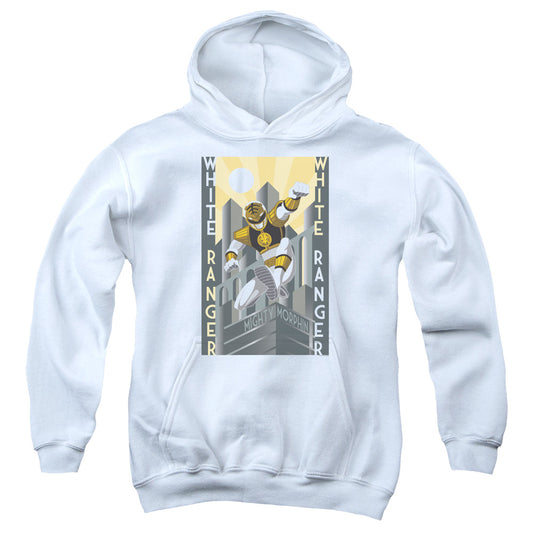 Power Rangers White Ranger Duo Kids Youth Hoodie White