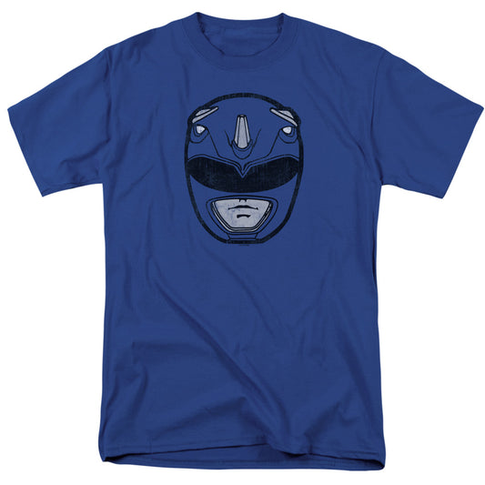 Power Rangers Blue Ranger Mask Mens T Shirt Royal Blue