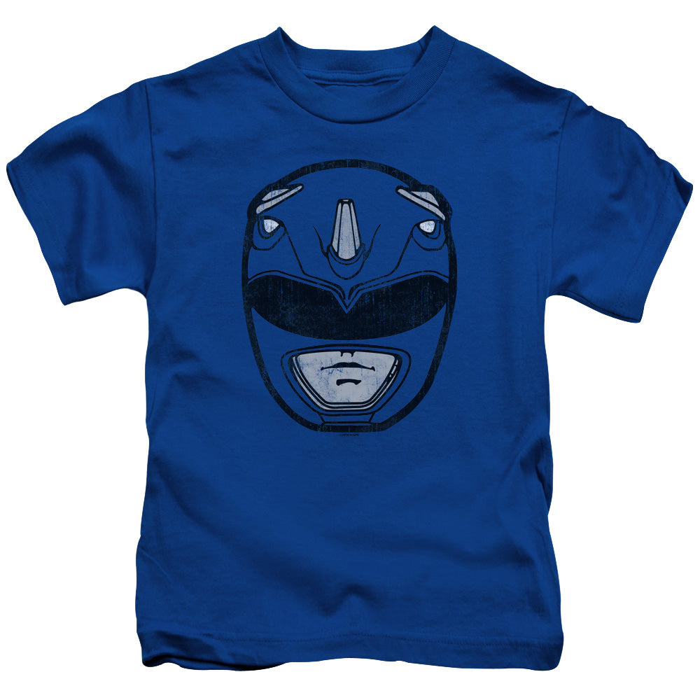 Power Rangers Blue Ranger Mask Juvenile Kids Youth T Shirt Royal Blue