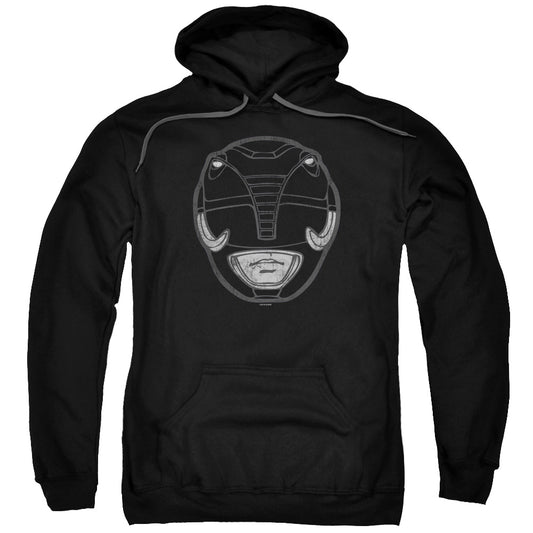 Power Rangers Black Ranger Mask Mens Hoodie Black