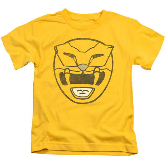 Power Rangers Yellow Ranger Mask Juvenile Kids Youth T Shirt Yellow