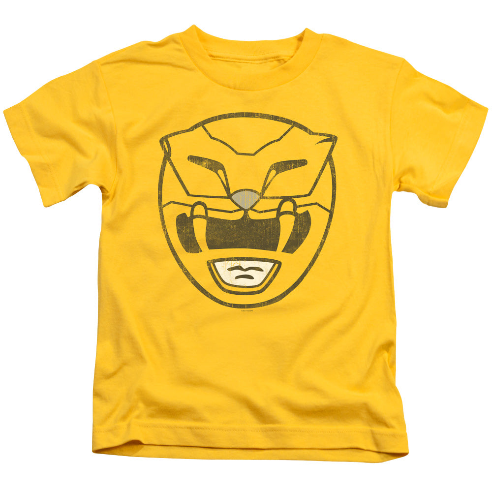 Power Rangers Yellow Ranger Mask Juvenile Kids Youth T Shirt Yellow