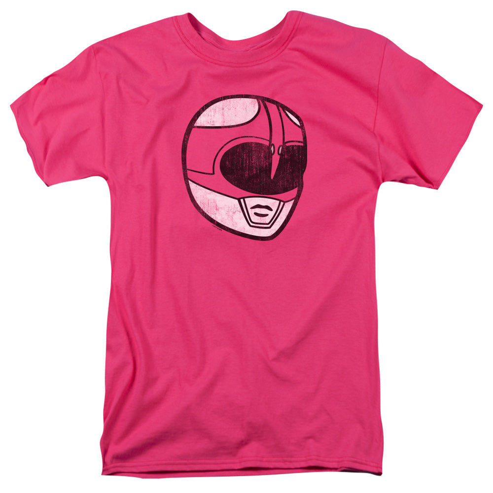 Power Rangers Pink Ranger Mask Mens T Shirt Hot Pink