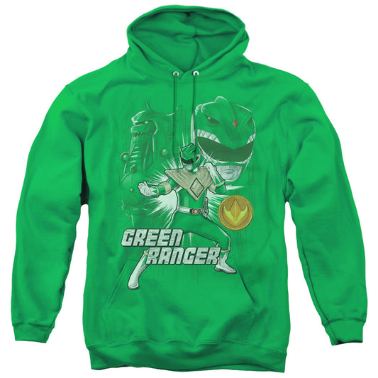 Power Rangers Green Ranger Mens Hoodie Kelly Green