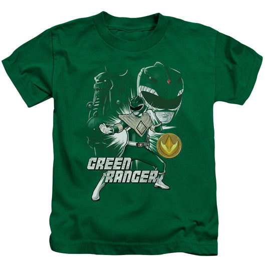 Power Rangers Green Ranger Juvenile Kids Youth T Shirt Kelly Green