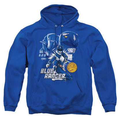 Power Rangers Blue Ranger Mens Hoodie Royal Blue