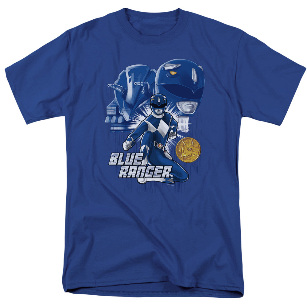 Power Rangers Blue Ranger Mens T Shirt Royal Blue