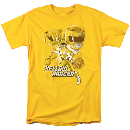 Power Rangers Yellow Ranger Mens T Shirt Yellow