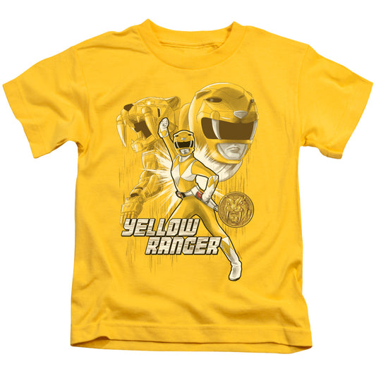 Power Rangers Yellow Ranger Juvenile Kids Youth T Shirt Yellow