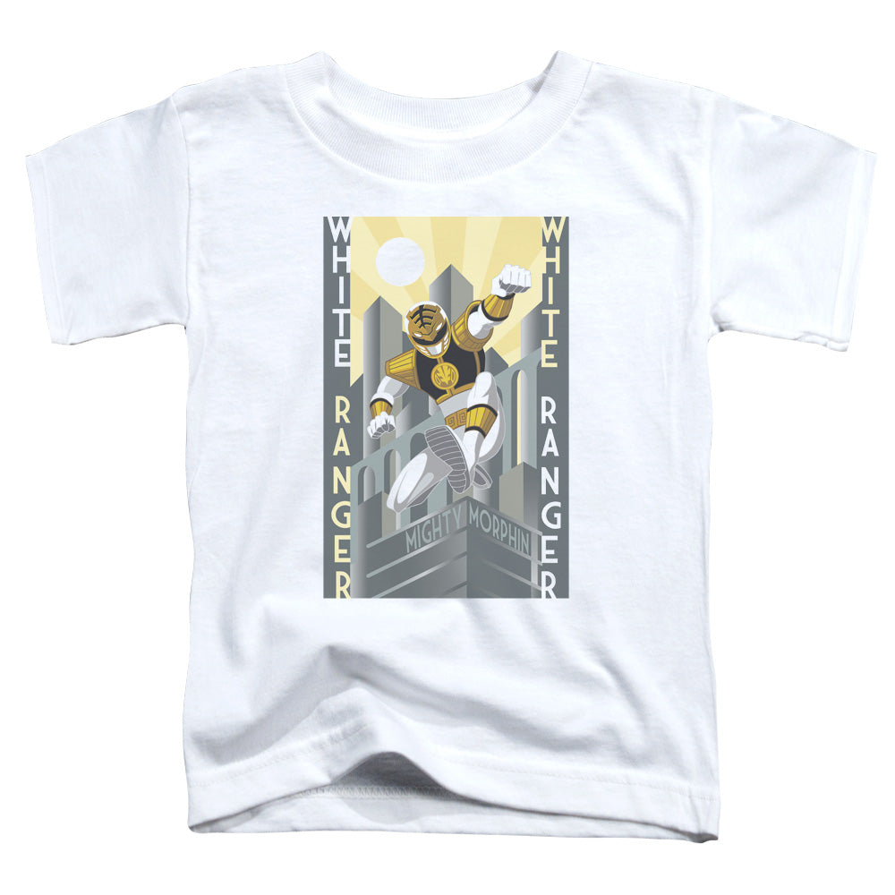 Power Rangers White Ranger Deco Toddler Kids Youth T Shirt White