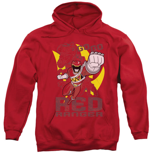 Power Rangers Go Red Mens Hoodie Red