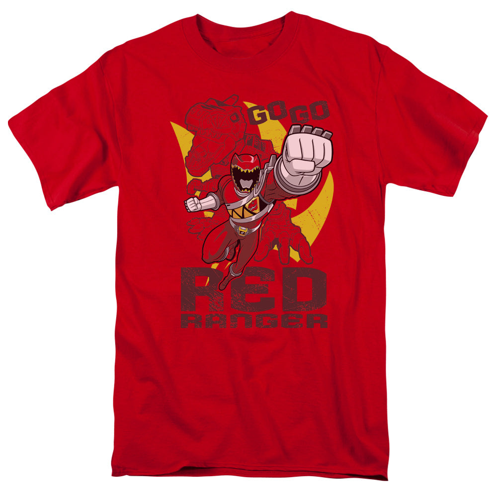 Power Rangers Go Red Mens T Shirt Red