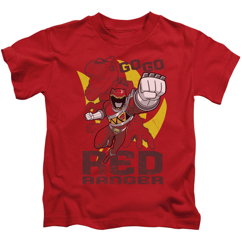 Power Rangers Go Red Juvenile Kids Youth T Shirt Red