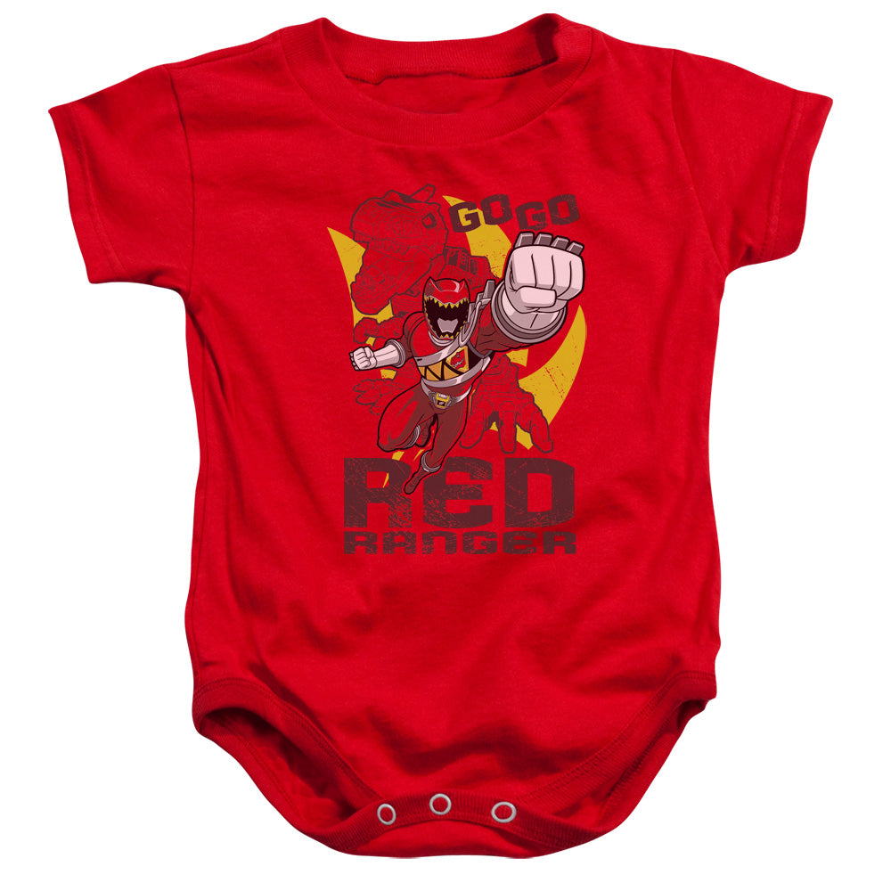 Power Rangers Go Red Infant Baby Snapsuit Red