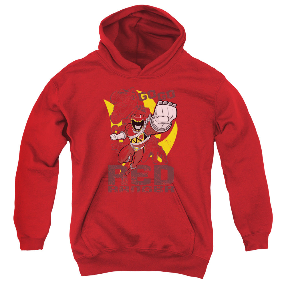 Power Rangers Go Red Kids Youth Hoodie Red