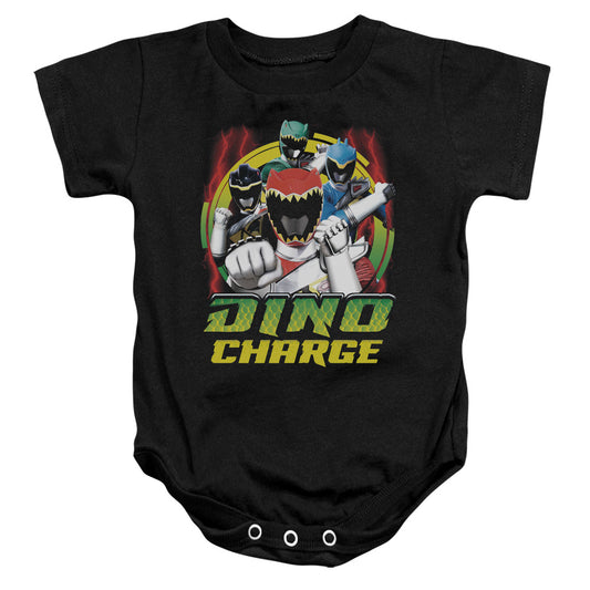 Power Rangers Dino Lightning Infant Baby Snapsuit Black