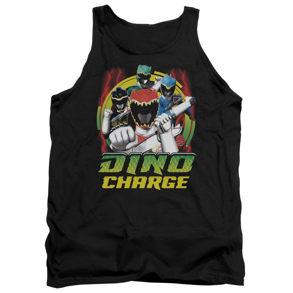 Power Rangers Dino Lightning Mens Tank Top Shirt Black