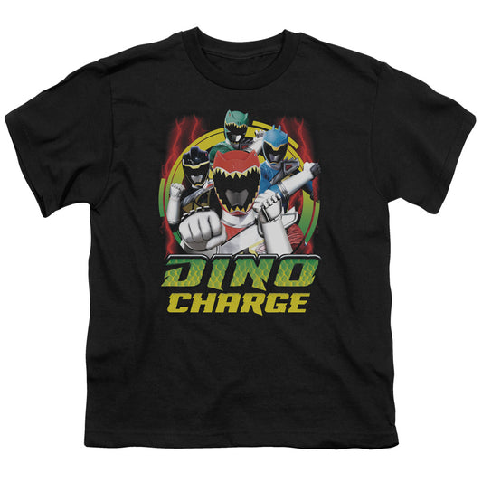 Power Rangers Dino Lightning Kids Youth T Shirt Black