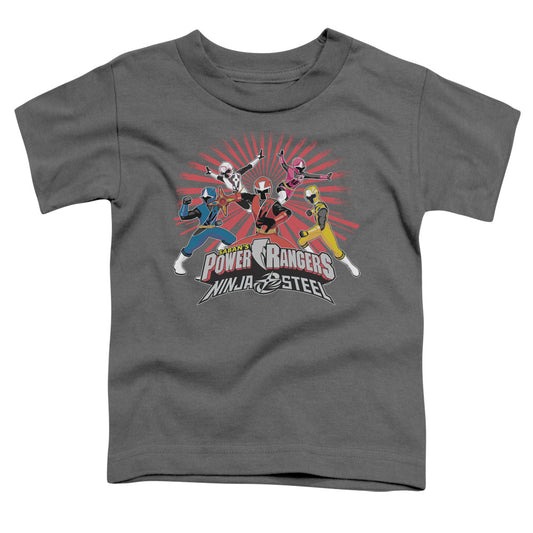 Power Rangers Ninja Blast Toddler Kids Youth T Shirt Charcoal