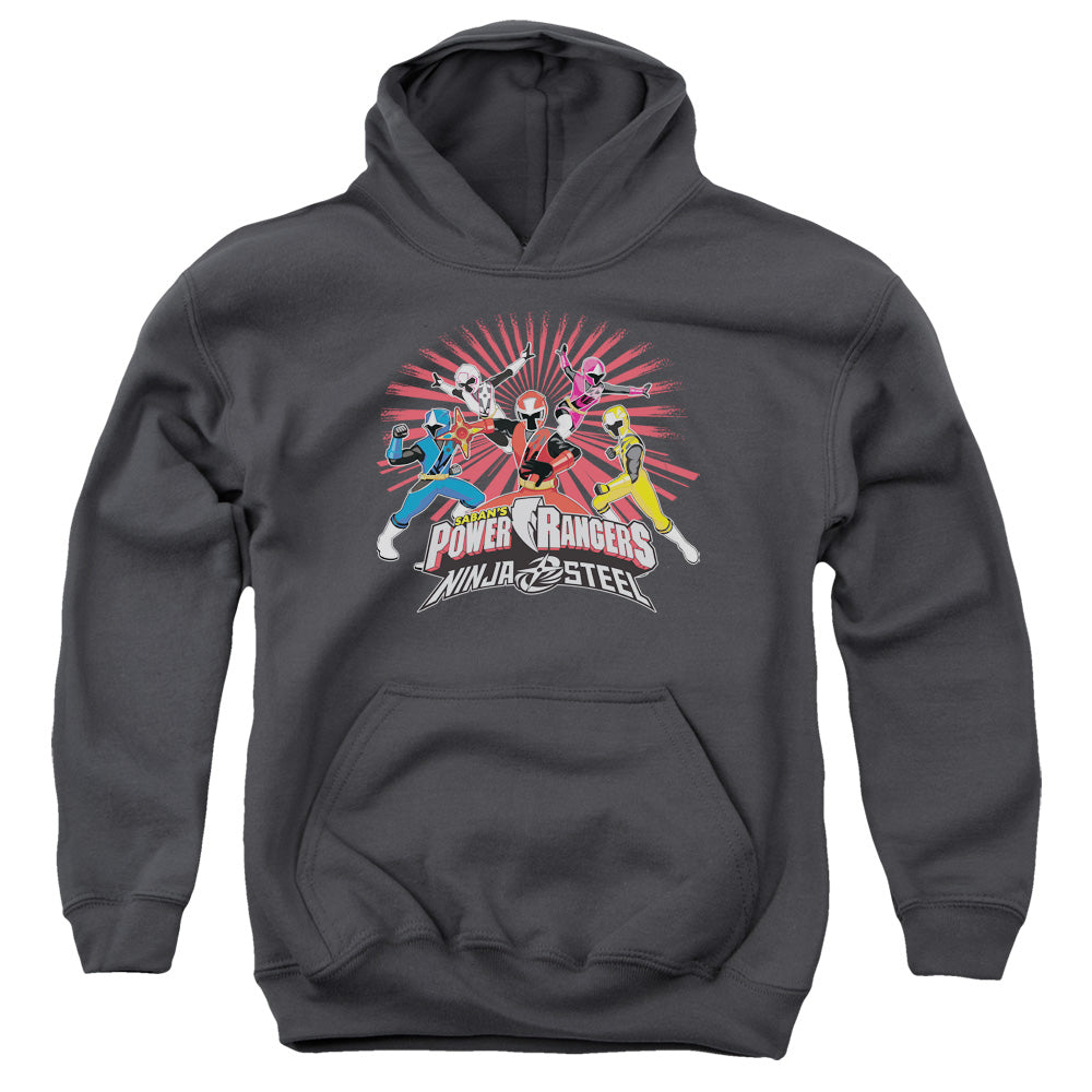 Power Rangers Ninja Blast Kids Youth Hoodie Charcoal