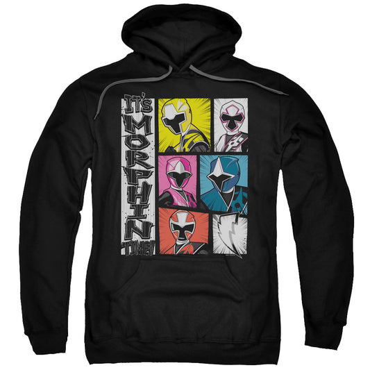 Power Rangers Its Morphin Time Mens Hoodie Black