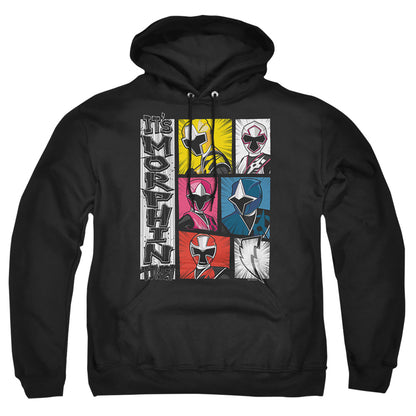 Power Rangers Its Morphin Time Mens Hoodie Black